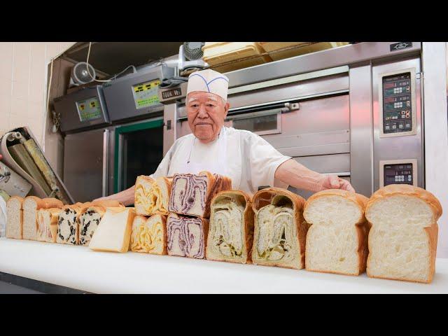 Amazing 89 Year Old Super Grandpa!! Skilled baker making bread