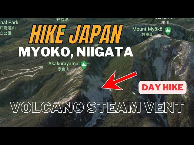 Myoko volcanic steam vent hike