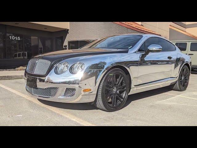 Bentley Continental Silver Chrome Wrap