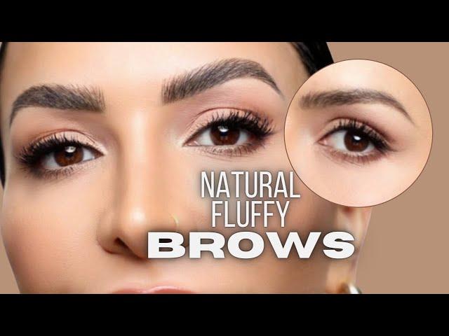 These 2 Products make thin Eyebrows LOOK INCREDIBLE | Detailed Natural Fluffy Eyebrow Tutorial