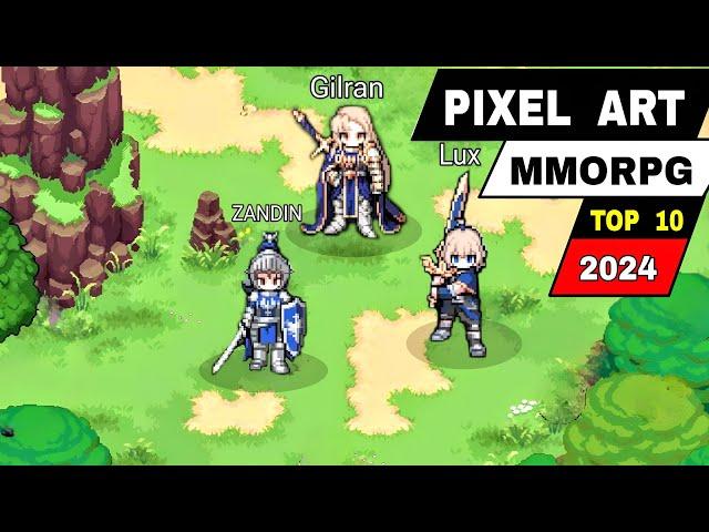 Top 10 Best PIXEL ART MMORPG Games for Android iOS in 2024 !!!