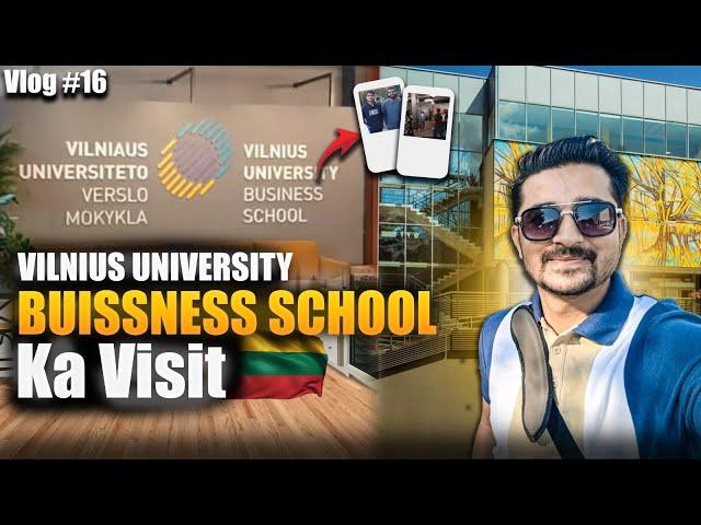 Vilnius University Business School  | Fun Activity | Campus Review ⭐#vilnius #lithuania #vlog