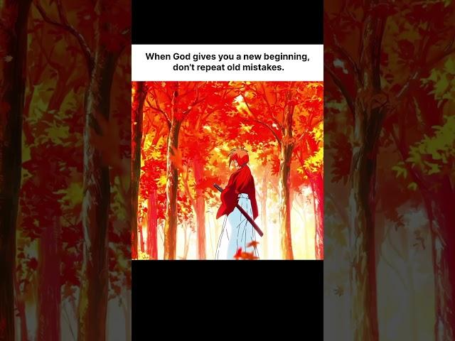 “Kenshin Himura | A New Beginning | Rurouni Kenshin Quote”