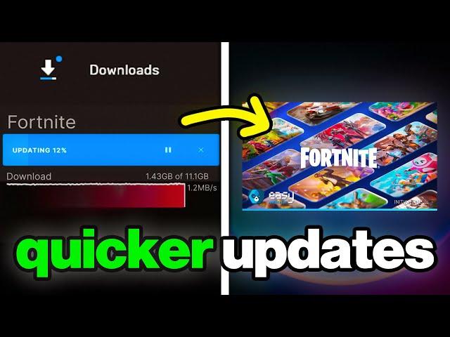 How To INCREASE Fortnite UPDATE SPEED (Improve Epic Games Download Speed)