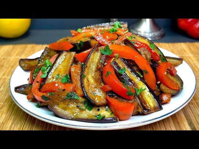  They are so delicious – these eggplants with peppers! Million dollar recipe!