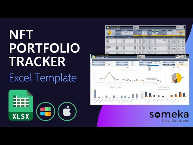 NFT Wallet Tracker Excel Template | Manage your transactions and make profit in NFT market space!