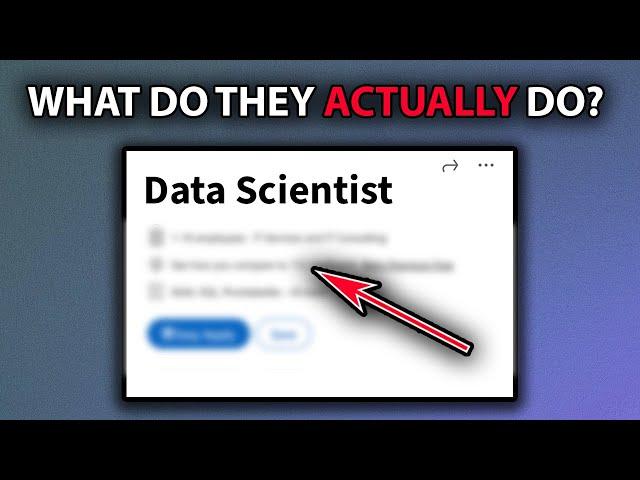 WHAT Does a Data Scientist ACTUALLY Do?