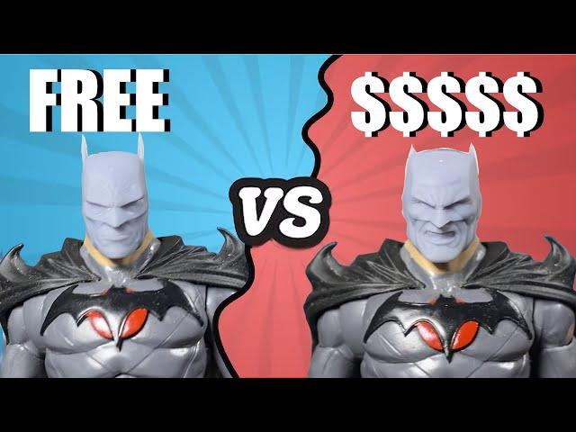 MAKING VS BUYING 3D PRINTS and customizing (flashpoint batman mcfarlane)