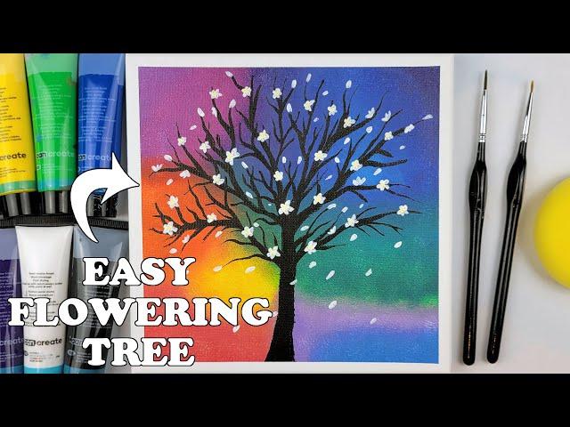 Tree of Life | Easy Tree Acrylic Painting | Painting #16