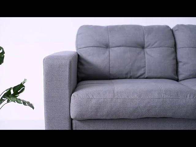 grey fabric sofa