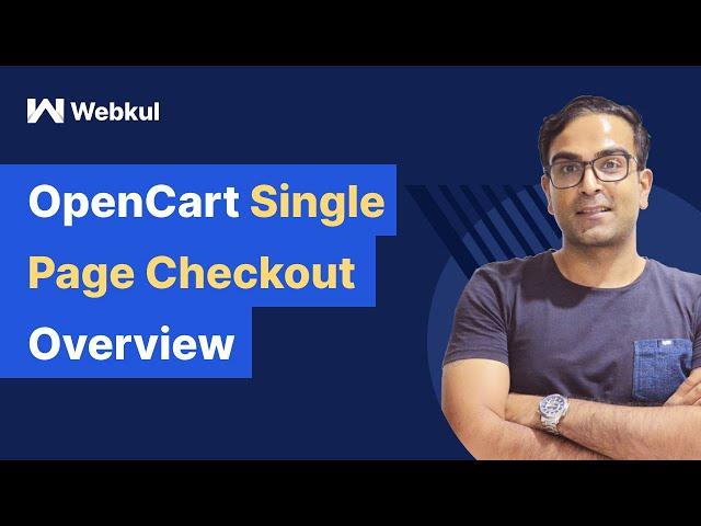 OpenCart Single Page Checkout - Overview