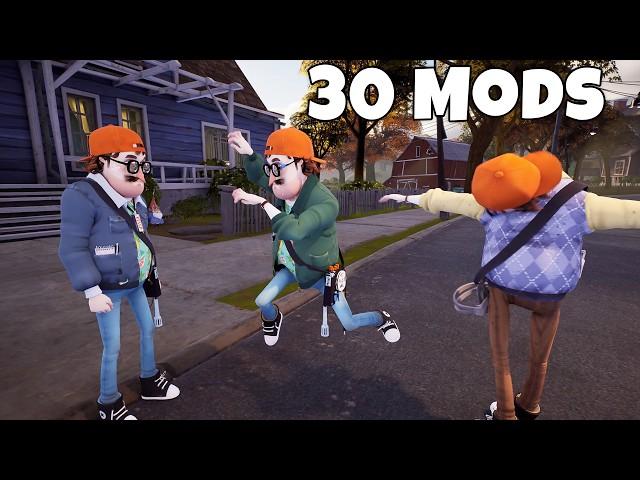 Hello Neighbor 2 Multiplayer with YouTubers (30 Mods)