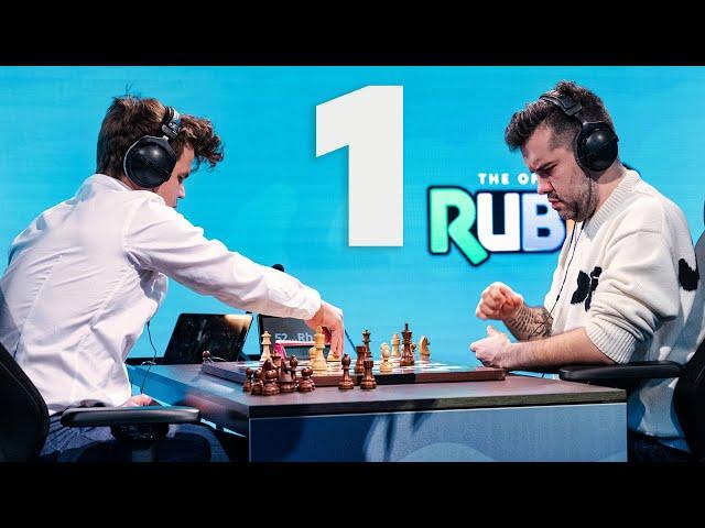 Magnus Carlsen vs. Ian Nepomniachtchi | Game 1 | Champions Chess Tour Finals