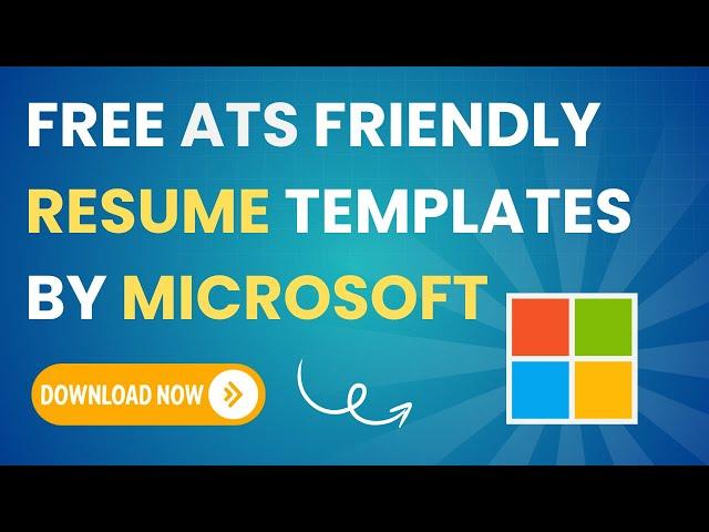 Free ATS Friendly Resume templates  by Microsoft | Lets Code