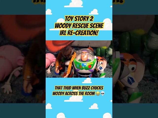 Toy Story 2 Woody Rescue Scene IRL Recreation!  #toystory #disneyfan #toystory2