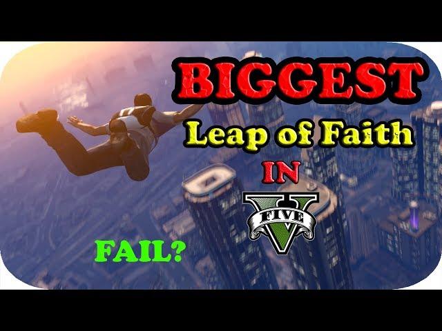 Falling off from biggest building in GTA V