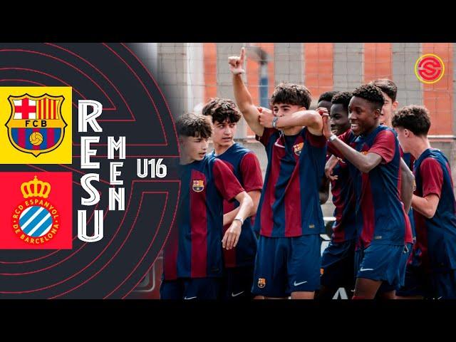 RESUMEN: FC Barcelona vs RCD Espanyol Cadete A U16 2024