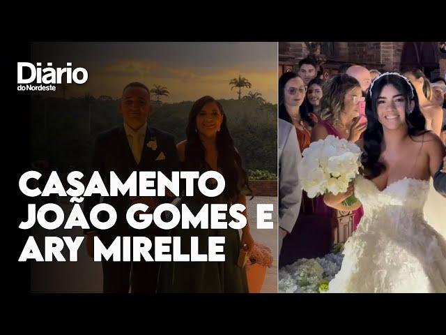 João Gomes e Ary Mirelle se casam em castelo no Recife