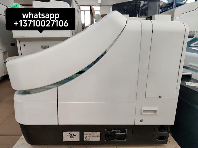 The ROCHE Cobas E411 automatic immunometry analyzer uses special ECL technology for precise results.