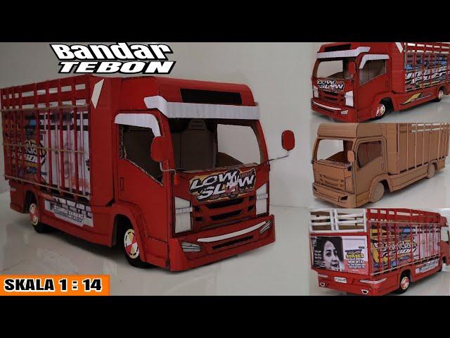 MEMBUAT MINIATUR TRUK LOW and SLOW BISA OLENG DARI KARDUS BEKAS || FULL Video