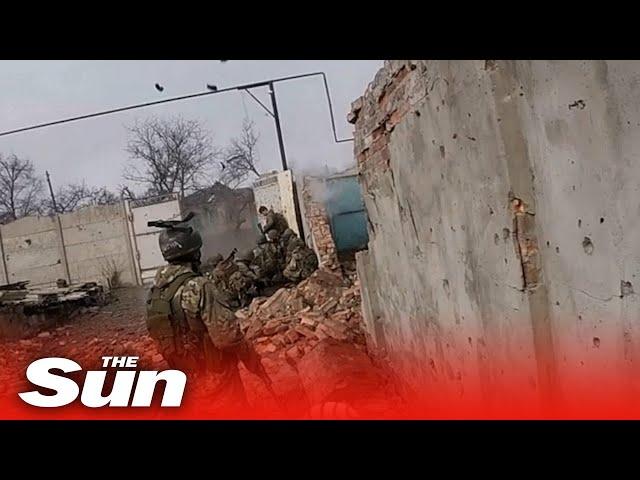 Russian fighter cheats death as he is hit by sniper’s bullet on helmet