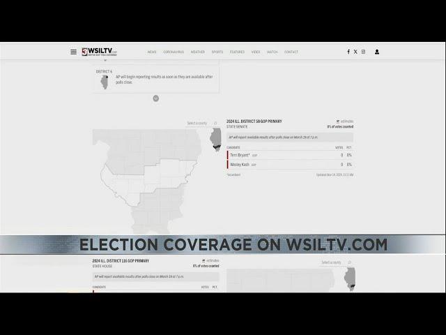 Real-Time Live Coverage on Primaries in Illinois