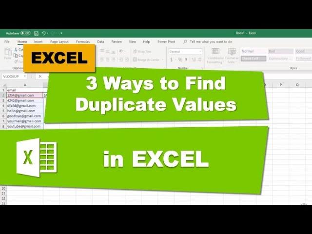 3 Ways to Find Duplicate Values in Excel 2016