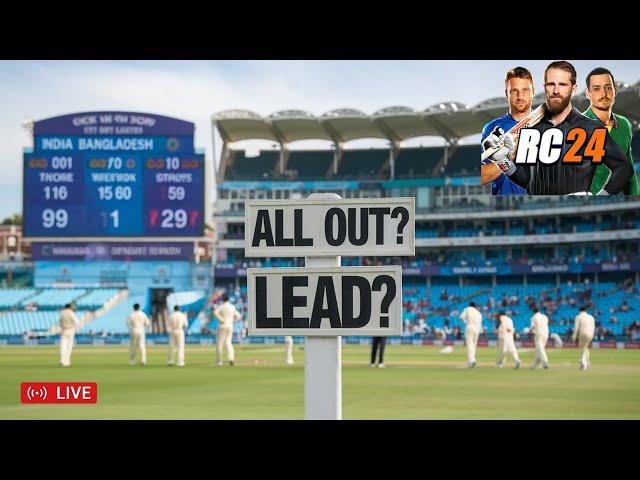 30th Century Kohli Day 3 India vs Bangladesh 1st Test Real Cricket 24 Gameplay | IND vs BAN Live Now