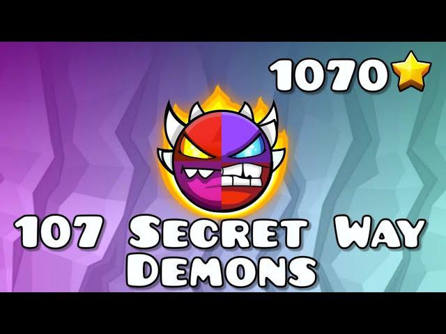 The Ultimate Unpatched Secret Way Demon Collection | Geometry Dash