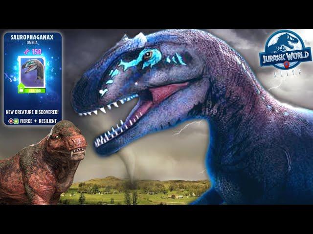 Win 1260 SAUROPHAGANAX DNA (Jurassic World Alive Isla Event)