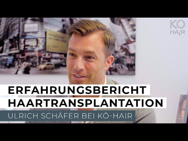 Ergebnis einer Haartransplantation nach FUE-Methode bei KÖ-HAIR - Ulrich Schäfer (Prinz Ulrich)