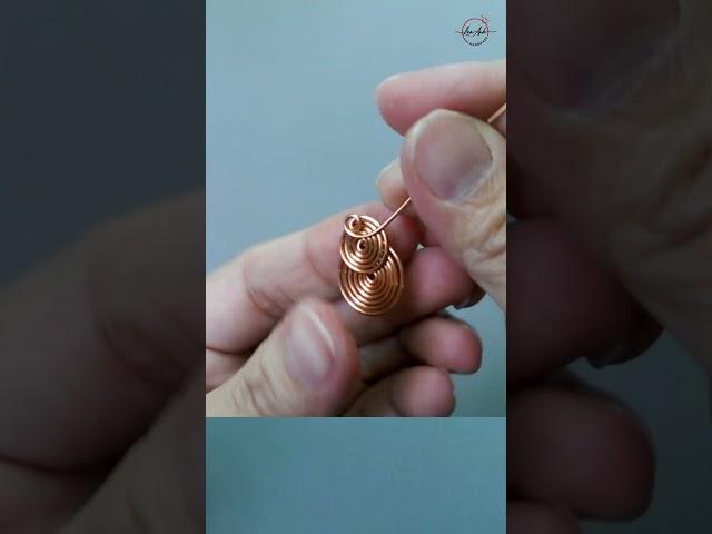 Earrings making at home | Easy handmade jewellery  #diy #shortsvideo #wireworks #craft