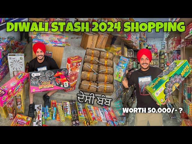 Diwali Stash 2024 Shopping Worth 50,000/-  Skyshot , Anaar , Rocket ,SONNY ,Cock Brand