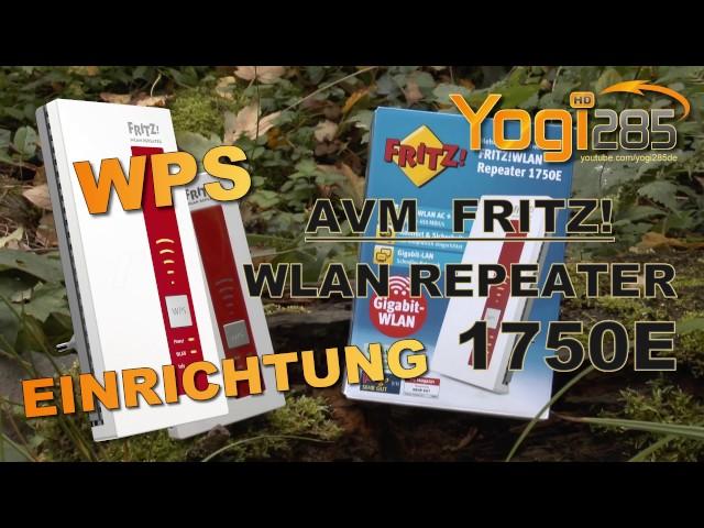 Schnelleinrichtung per WPS: AVM FRITZ! WLAN Repeater 1750E / WiFi Verstärker 802.11b/g/n/ac WPA2