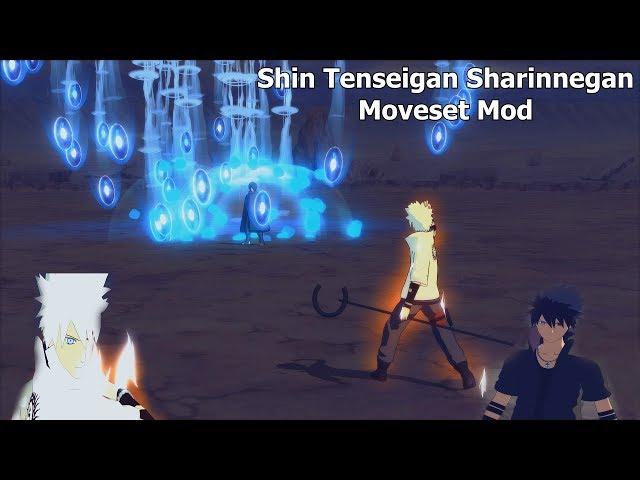 Naruto Ninja Storm 4 Road to Boruto PC MOD 60 FPS - Shin Tenseigan Sharinnegan Moveset Mod Gameplay