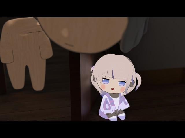 Hajime is too scared to stop screaming.【轟はじめ/ホロライブ切り抜き】【3Dアニメ】
