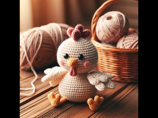 닭인형(a chicken doll) #인공지능 #코바늘 #닭 #인형 #닭인형 #코바늘인형  #ai #craft #crochet #chicken #doll