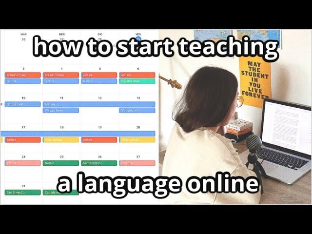 How to start teaching a language online (subs)