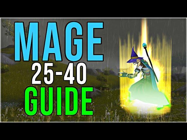 NEW AOE! Phase 2 Mage 25-40 Leveling Guide SoD WoW