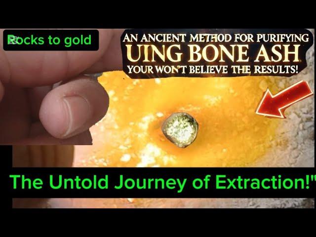 Gold rocks. An Ancient Method for Purifying Gold Using Bone Ash! #gold mining # gold recovery