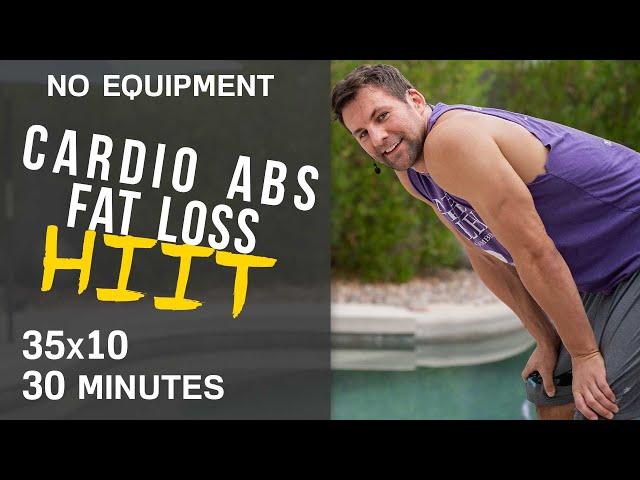 Cardio Abs Fat Loss HIIT Workout (No Equipment)