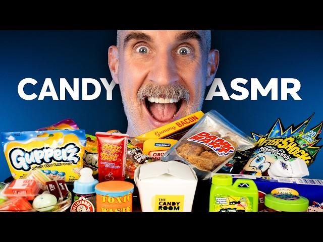 ASMR Tasting Weird & Crazy Candy  BUBS, AfterShocks, Sour Slime, Toxic Waste