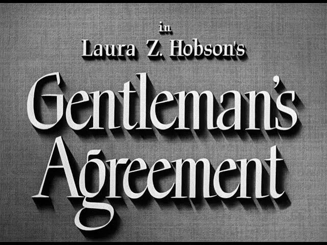 Gentleman's Agreement 1947 title sequence