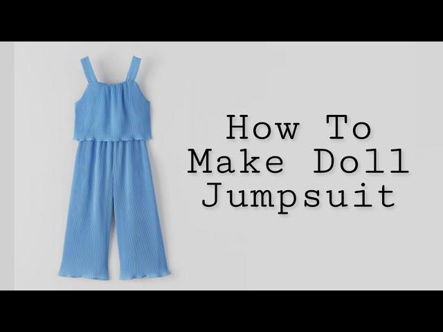 Diy Doll Jumpsuit Making In 1 minute  | Easy Tutorial | Barbie  | Doll  | Artistic Dolls