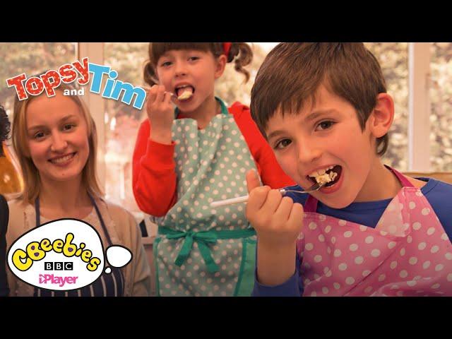 Topsy and Tim make a cake | CBeebies