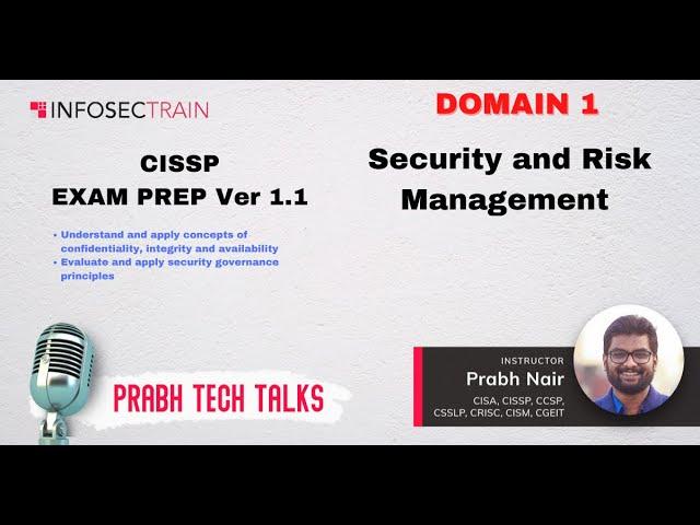 CISSP DOMAIN 1 Part 1.1 Security and Risk Management  Review