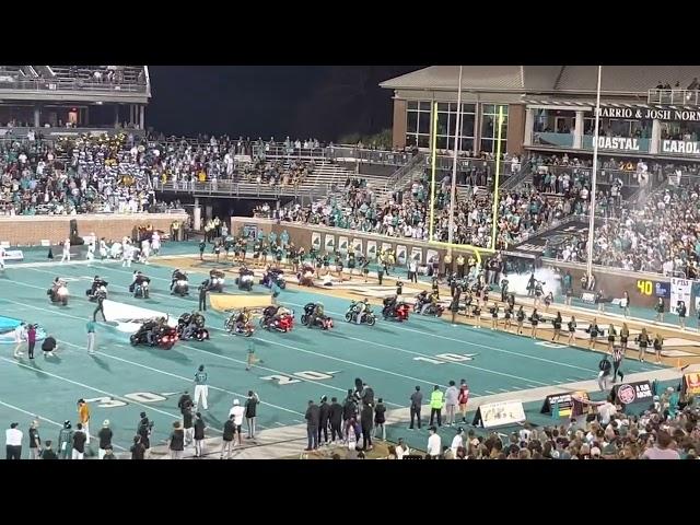 Coastal Carolina Chanticleers Entrance VS Southern Miss 11/12/2022