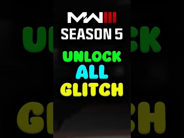 MW3 UNLOCK ALL GLITCH (AFTER PATCH) #mw3 #warzone #callofduty #bo6  #cod #gaming #modernwarfare3