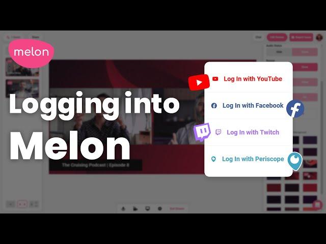 Logging into Melon App