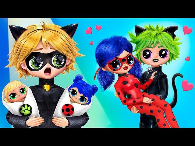 Ladybug Story: Cat Noir or Claw Noir? 32 LOL OMG DIYs